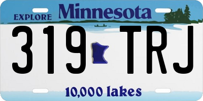 MN license plate 319TRJ
