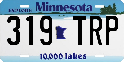 MN license plate 319TRP