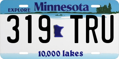 MN license plate 319TRU