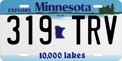 MN license plate 319TRV