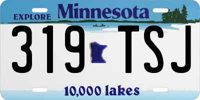 MN license plate 319TSJ