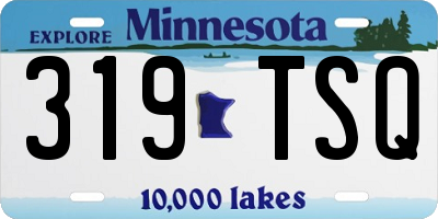 MN license plate 319TSQ