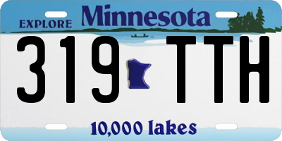 MN license plate 319TTH