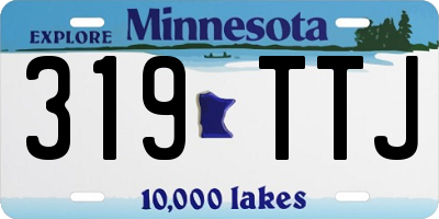 MN license plate 319TTJ