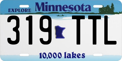 MN license plate 319TTL