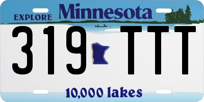 MN license plate 319TTT