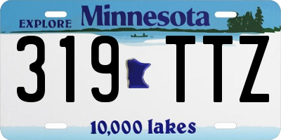 MN license plate 319TTZ