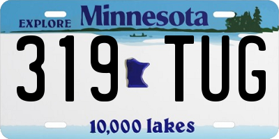 MN license plate 319TUG