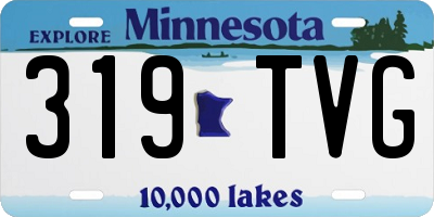 MN license plate 319TVG