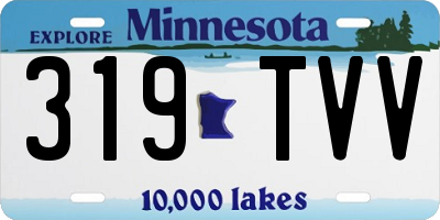 MN license plate 319TVV