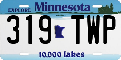 MN license plate 319TWP