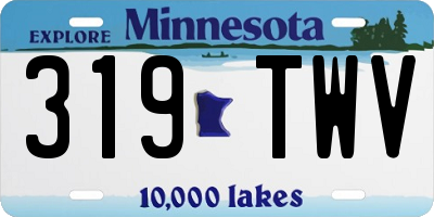 MN license plate 319TWV