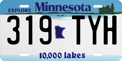 MN license plate 319TYH