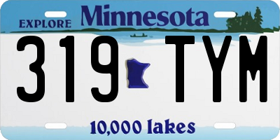 MN license plate 319TYM