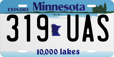 MN license plate 319UAS