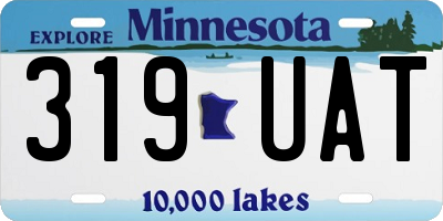 MN license plate 319UAT