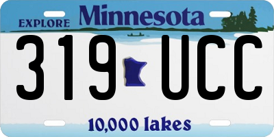 MN license plate 319UCC