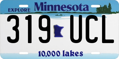 MN license plate 319UCL