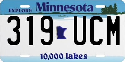 MN license plate 319UCM