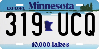 MN license plate 319UCQ