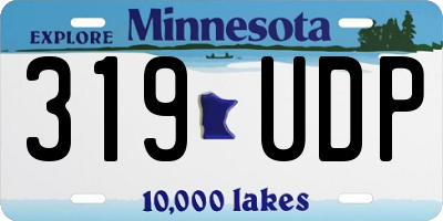 MN license plate 319UDP