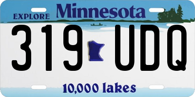 MN license plate 319UDQ