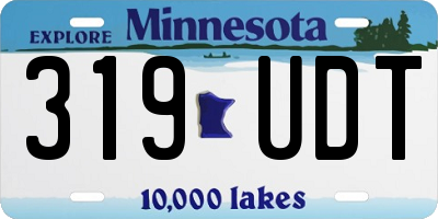 MN license plate 319UDT