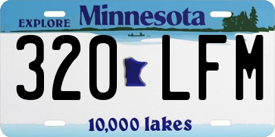 MN license plate 320LFM