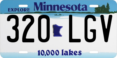 MN license plate 320LGV