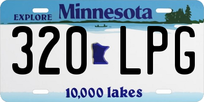 MN license plate 320LPG
