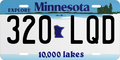 MN license plate 320LQD