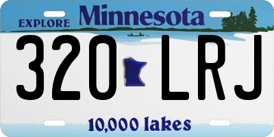 MN license plate 320LRJ