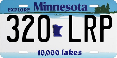 MN license plate 320LRP
