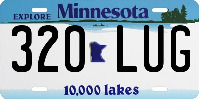 MN license plate 320LUG