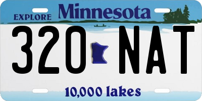 MN license plate 320NAT