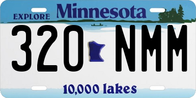 MN license plate 320NMM