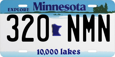 MN license plate 320NMN