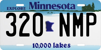 MN license plate 320NMP
