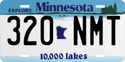 MN license plate 320NMT