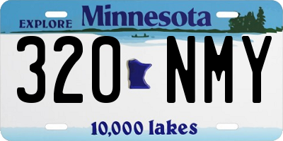 MN license plate 320NMY