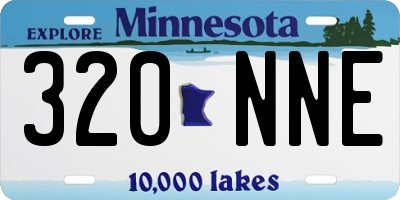 MN license plate 320NNE