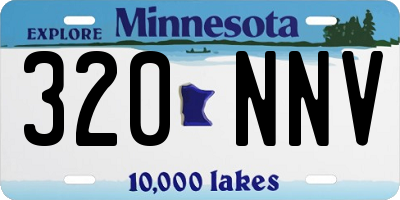 MN license plate 320NNV