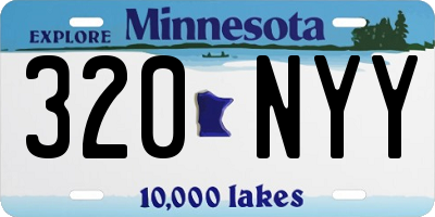 MN license plate 320NYY