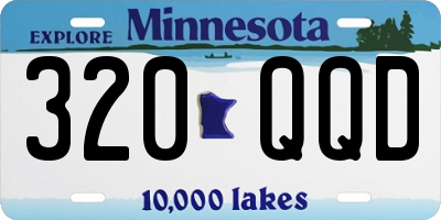 MN license plate 320QQD