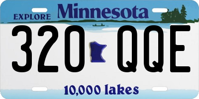MN license plate 320QQE