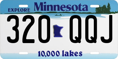 MN license plate 320QQJ