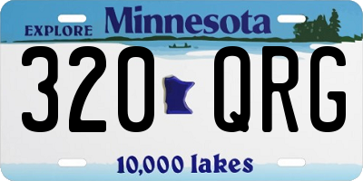MN license plate 320QRG