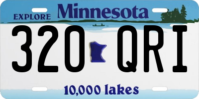 MN license plate 320QRI