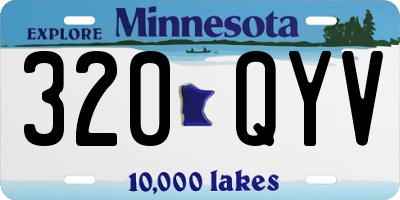 MN license plate 320QYV