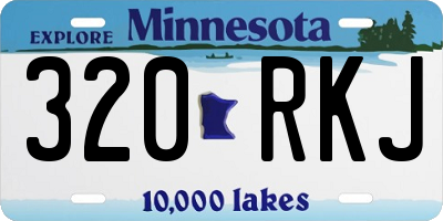 MN license plate 320RKJ